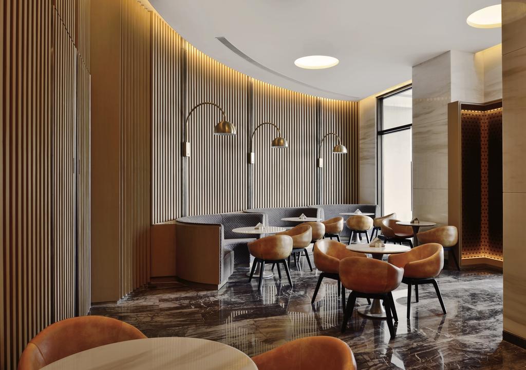 Radisson Blu Coimbatore Exterior foto The interior of the restaurant